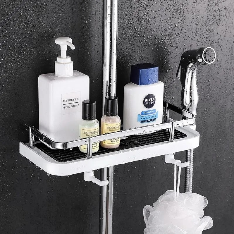 Bruserist – Pladsbesparende Opbevaringshylde til Bruser uden Boring Bath Accessories Tech Butik