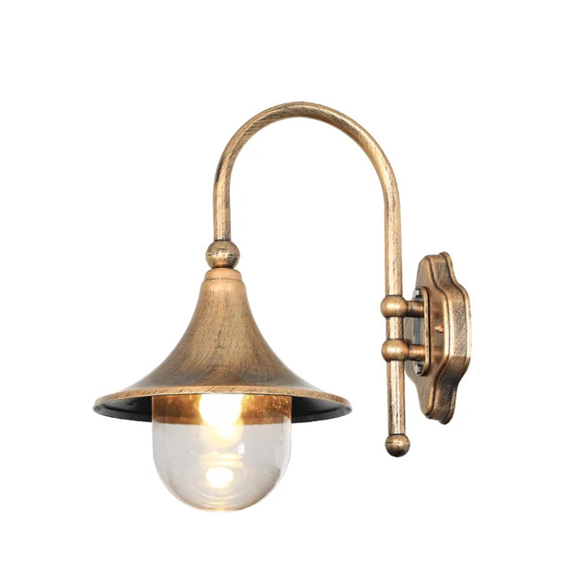 Vandtæt Udendørs Væglampe – Holdbar Belysning til Gårdhave og Udendørsområder Lamps & Lighting Tech Butik Bronze