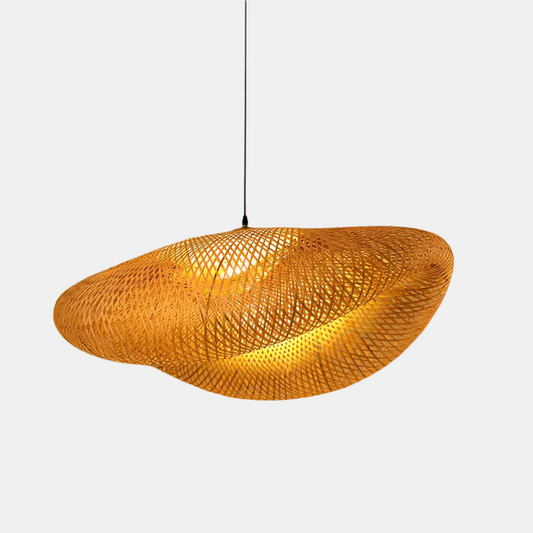 Håndlavet Rattan Loftlampe til Hygge og Stil Hængelampe Tech Butik A-40CM