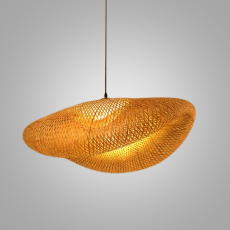 Håndlavet Rattan Loftlampe til Hygge og Stil Hængelampe Tech Butik A-50CM