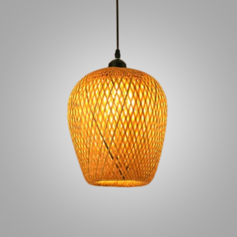 Håndlavet Rattan Loftlampe til Hygge og Stil Hængelampe Tech Butik C-19CM