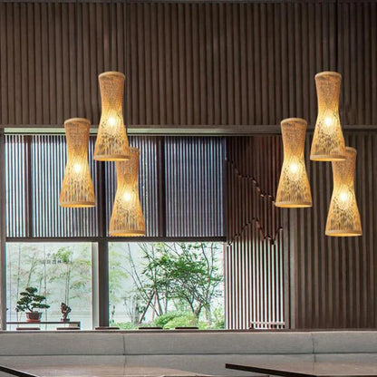Håndvævet Bambuslampe til Rolige Rum Hængelamper Tech Butik