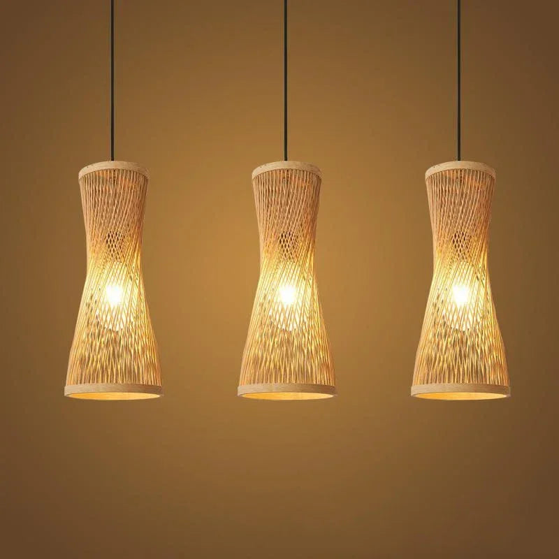 Håndvævet Bambuslampe til Rolige Rum Hængelamper Tech Butik