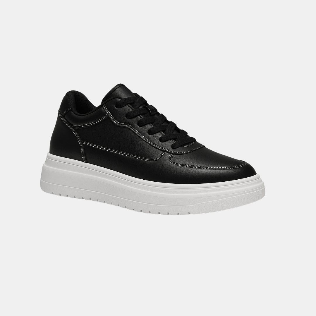 Hævede Sneakers – Moderne Smart Fodtøj til Mænd Herresneakers Tech Butik Sort +10CM 37