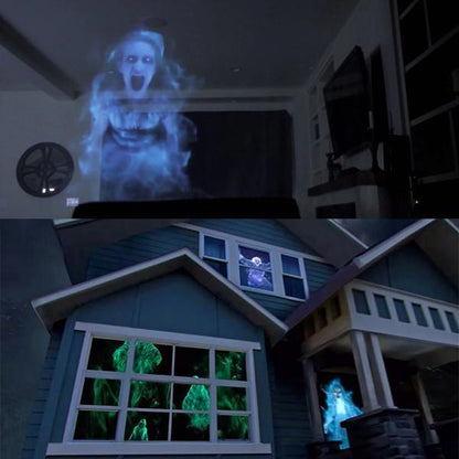 Halloween Projektor Til Skræmmende Filmoplevelser Og Festlig Atmosfære Sæsonbestemte dekorationer Tech Butik