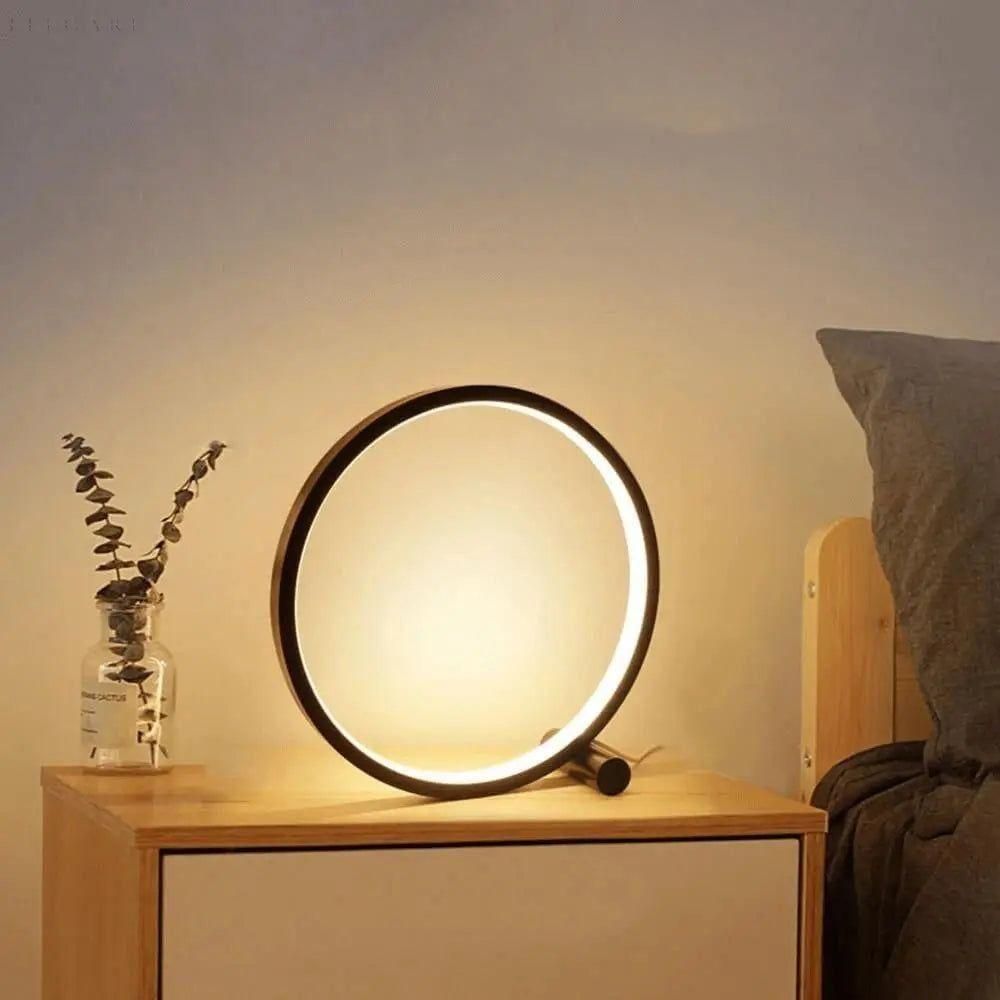 Elegant Minimalistisk LED Rund Bordlampe – Moderne Blødt Skær til Ethvert Rum Table Lamp Tech Butik
