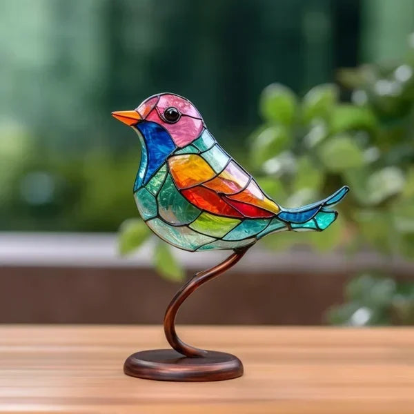 Håndlavet Fuglestatue – Elegant Glasfigur til Boligindretning Statuer & Figurer Tech Butik