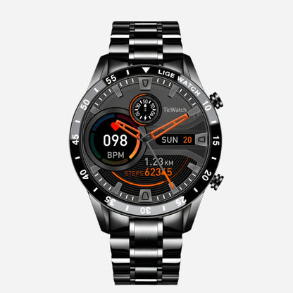 Luksuriøst Smart Fitness Ur med Bluetooth-opkald og Sundhedsovervågning Smart Watch Tech Butik Sølv
