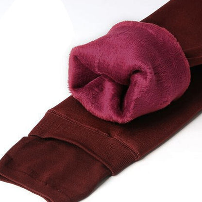 Varme Vinter Leggings med Fleece – Bløde, Løftende og Komfortable Clothing for Women Tech Butik Rød En størrelse