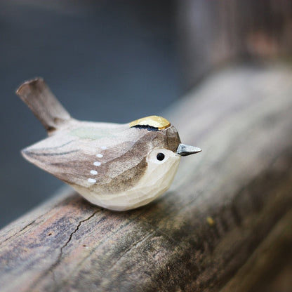 Elegant Skandinavisk Bird-pynt – Håndskåret Træ Robin Wooden Bird Ornament Tech Butik