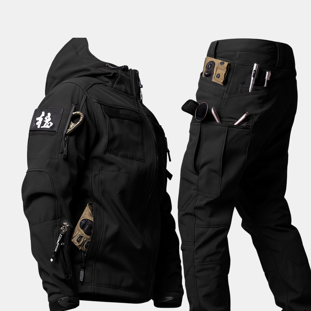 Herre Termo Vandtæt Sæt – Beskyttelse i Koldt Vejer Regnfrakker Tech Butik Sort S