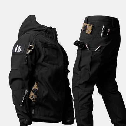 Herre Termo Vandtæt Sæt – Beskyttelse i Koldt Vejer Regnfrakker Tech Butik Sort S