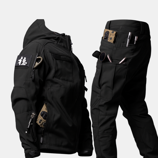 Herre Termo Vandtæt Sæt – Beskyttelse i Koldt Vejer Regnfrakker Tech Butik Sort S