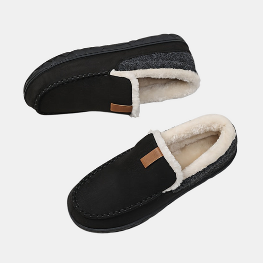 Herre Vinterloafers – Varmt For af Fåreuld Herre loafers Tech Butik Sort 40