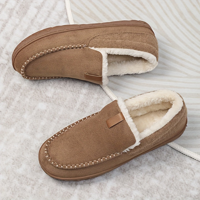 Herre Vinterloafers – Varmt For af Fåreuld Herre loafers Tech Butik Kamelfarvet 40