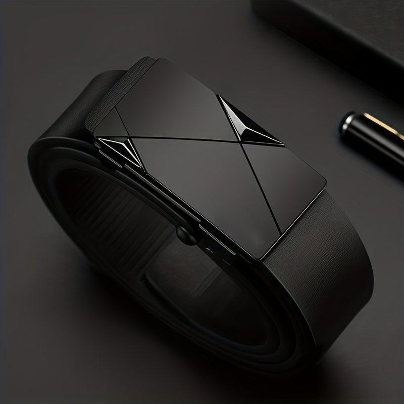 Herrebælte i Ægte Læder med Automatisk Spænde – Stil Møder Funktionalitet Herre bælter Tech Butik