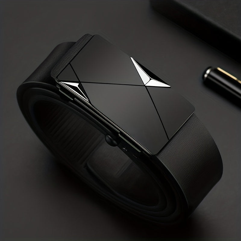 Herrebælte i Ægte Læder med Automatisk Spænde – Stil Møder Funktionalitet Herre bælter Tech Butik