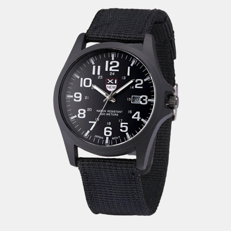 Herreur i Robust Taktisk Outdoor-Design Armbåndsure Tech Butik Sort