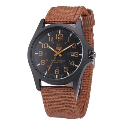 Herreur i Robust Taktisk Outdoor-Design Armbåndsure Tech Butik Brun