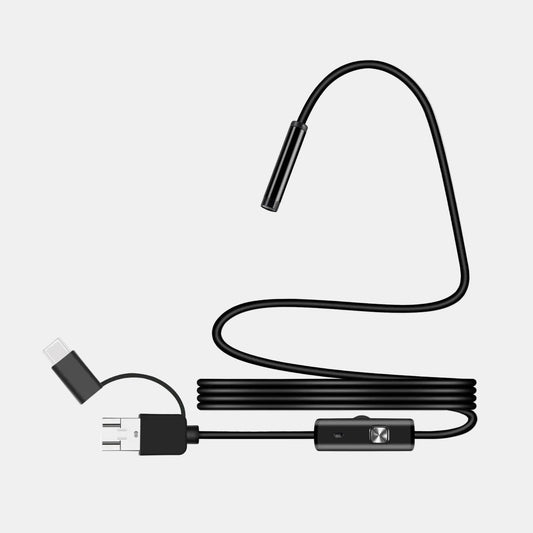 Højopløsnings Endoskopkamera med LED – Fleksibel Inspektion til Mobiltelefon Endoskopkamera Tech Butik