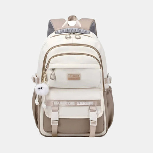 Holdbar og Stilfuld Unisex Nylon Skoletaske Skole taske Tech Butik Default