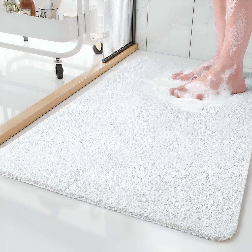 Skridsikker Brusebadmåtte med Blød Fodstøtte – Sikkerhed og Komfort i Hvert Skridt Bath Mats & Rugs Tech Butik Hvid 40x60cm