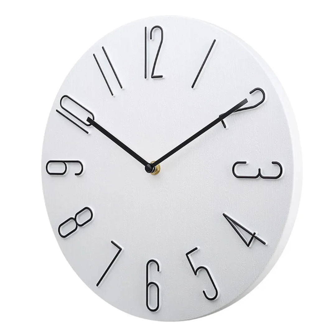 Horloge Murale Décorative Silencieuse Ure Tech Butik Hvid