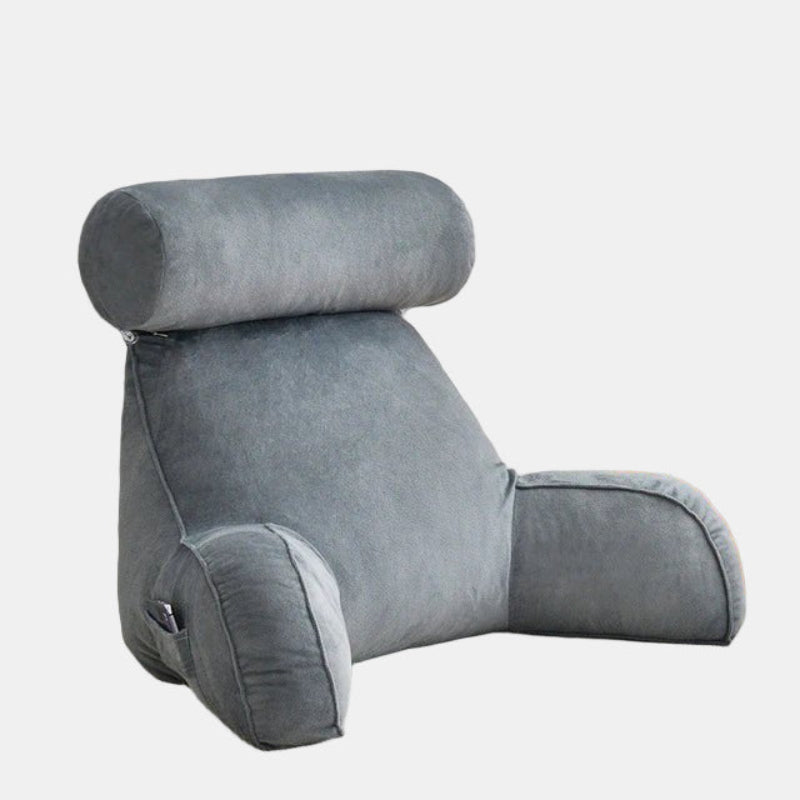 Hyggelig Læsepude med Armlæn for Ultimativ Komfort Puder Tech Butik GRÅ