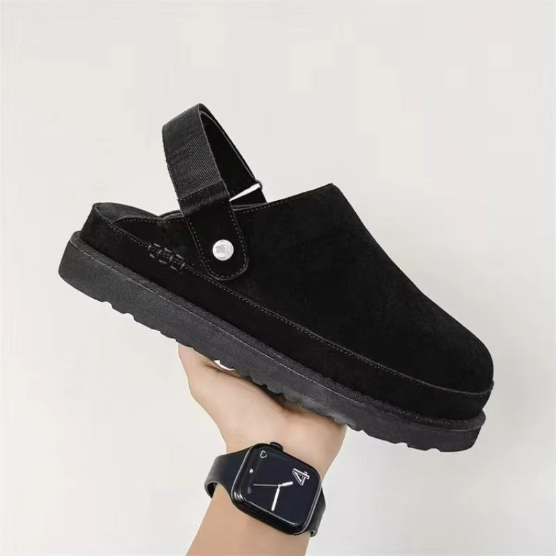 Hyggelige Pladeausko til Kvinder – Bløde Slip-On Sko til Indendørs Brug Sutsko & Hjemmesko Tech Butik Sort 36