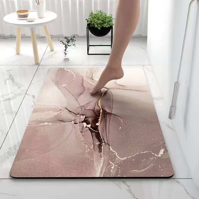Ultra-absorberende Badeværelsesmåtte – Stilfuld & Sikker Gulvbeskyttelse Bath Mats & Rugs Tech Butik Beige 80cm x 50cm
