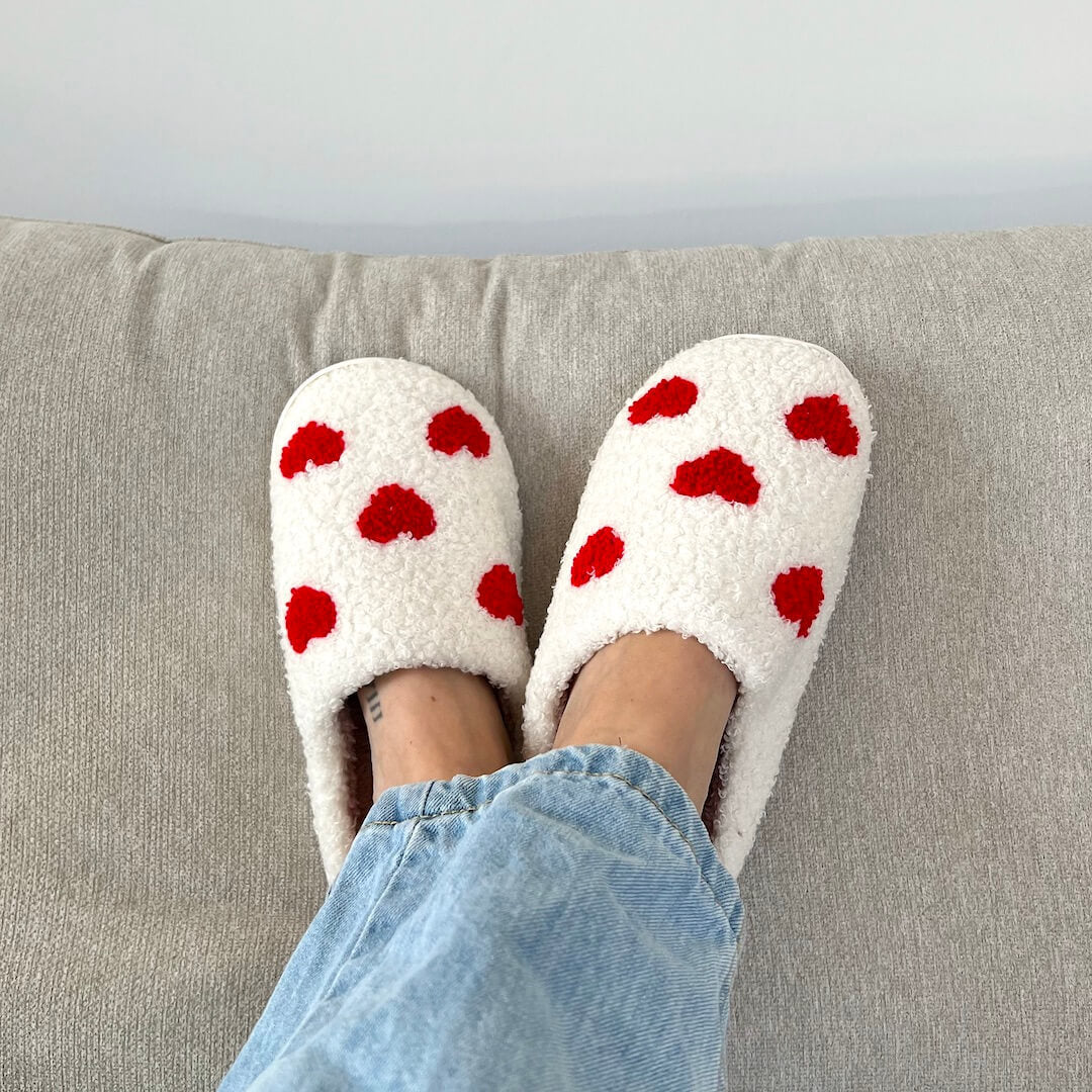 Elskendes Bløde Plys-Tøfler – Adorable Matchende Indendørs Komfort Slippers Tech Butik