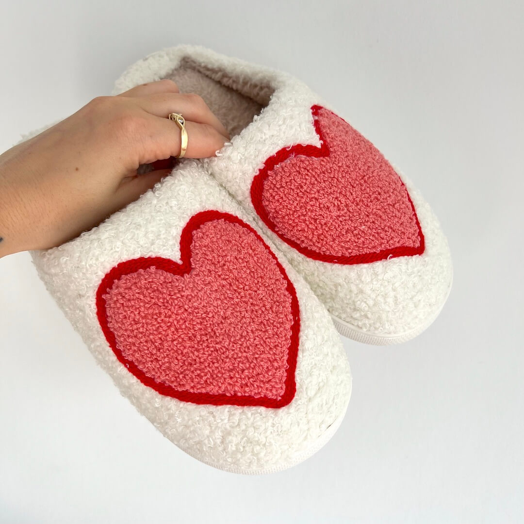 Elskendes Bløde Plys-Tøfler – Adorable Matchende Indendørs Komfort Slippers Tech Butik