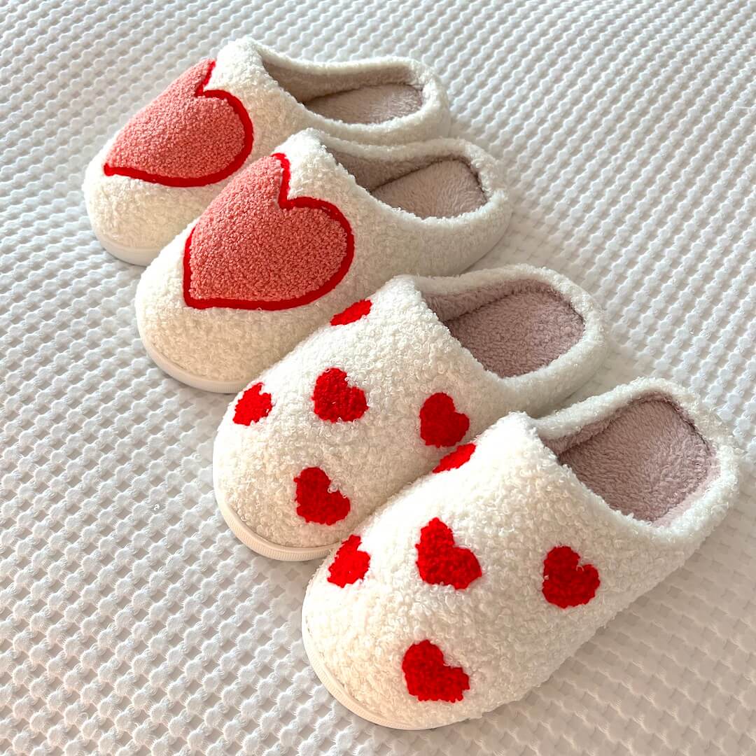 Elskendes Bløde Plys-Tøfler – Adorable Matchende Indendørs Komfort Slippers Tech Butik