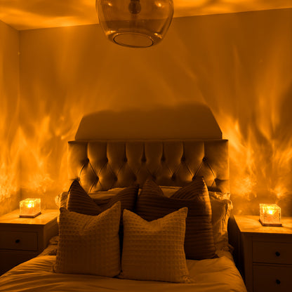 Wave Tesseract Lampe – Moderne Geometrisk Design med Stemningsfuld Belysning Lamp Tech Butik