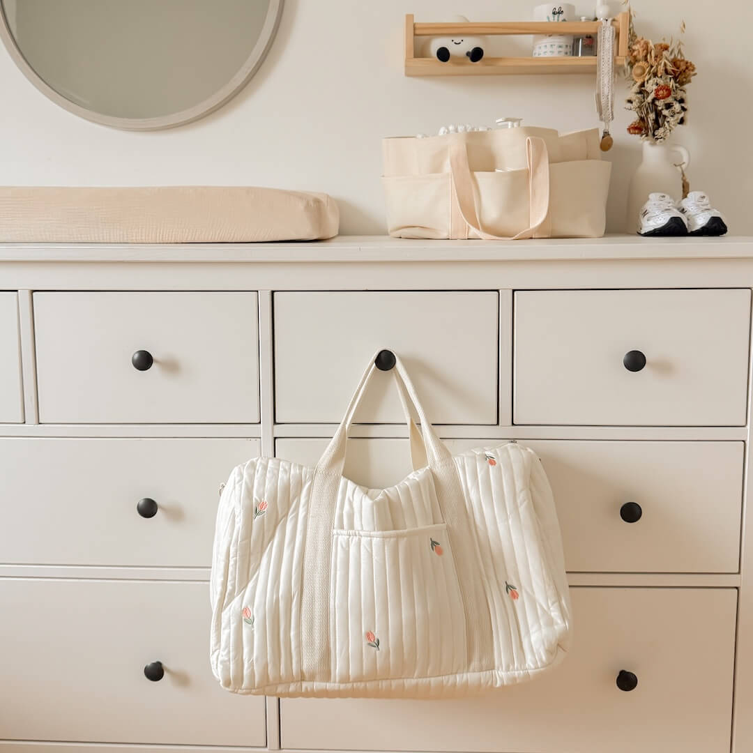 Alt-i-en-nødvendigheder til mor Duffel-tote-taske – Holdbar og stilfuld bæretaske Tote Bag Tech Butik