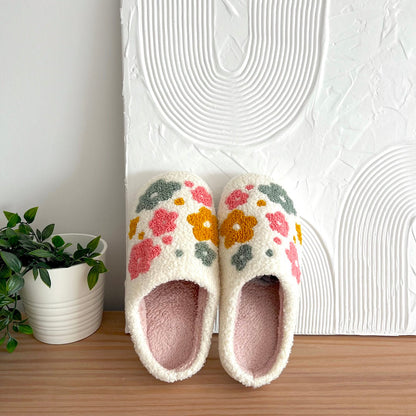 Dame Blomster hjemmesko - Hygge Slip-On Blomsterkomfort til Glade Fødder Slippers Tech Butik