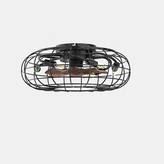 Industriel Loftventilator med Fjernbetjening Loftventilatorlampe Tech Butik