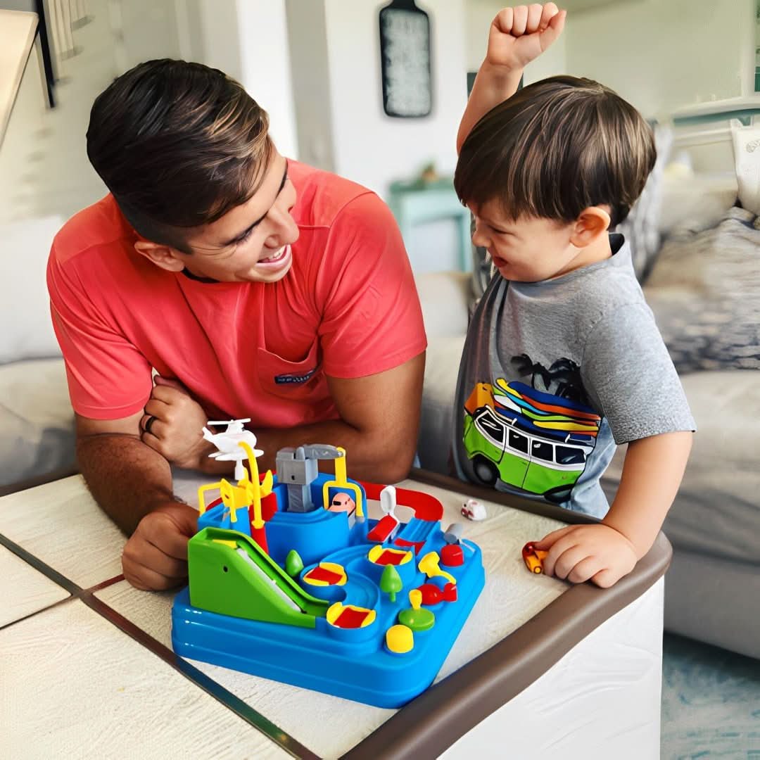 Interaktiv Miniature Legby med Biler og Håndtag Toy Tech Butik
