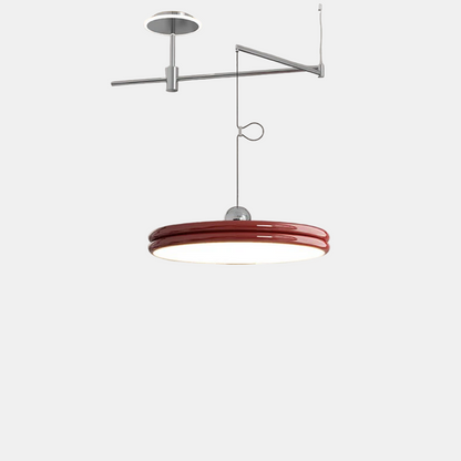 Loftlampe med Roterende Arme til Moderne Indretning Pendellampe Tech Butik Rød Ø30cm