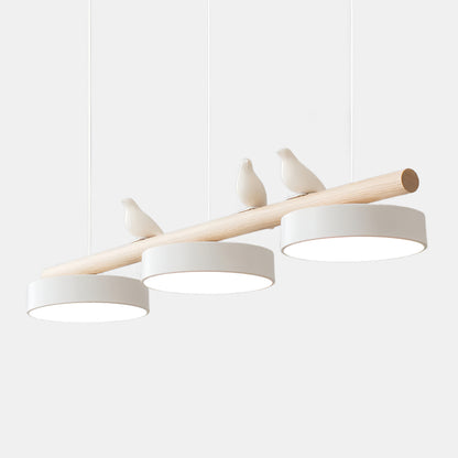 Justerbar LED Fugl Pendellampe for en Fredelig Atmosfære lampe Tech Butik Hvid Hvid ledning Varmt lys