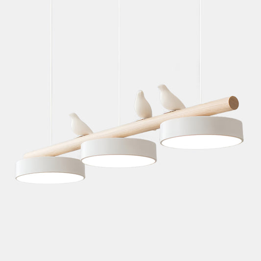 Justerbar LED Fugl Pendellampe for en Fredelig Atmosfære lampe Tech Butik Hvid Hvid ledning Varmt lys