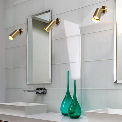 Justerbar Loftlys i Messing – Moderne Spotlys til Stue og Korridor Belysning Tech Butik