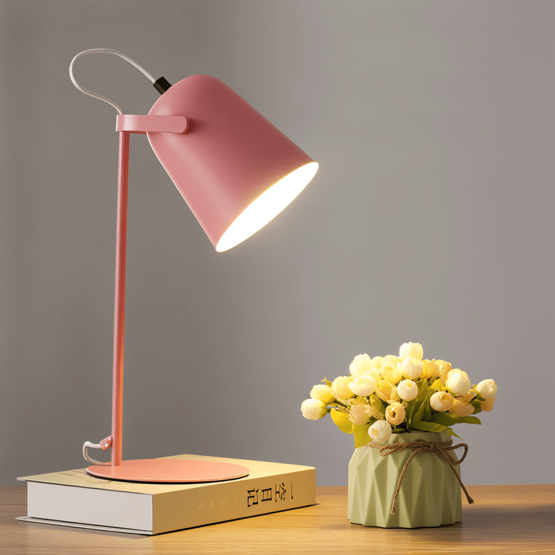 Justerbar Nordisk Skrivebordslampe Lamp Tech Butik Lyserød