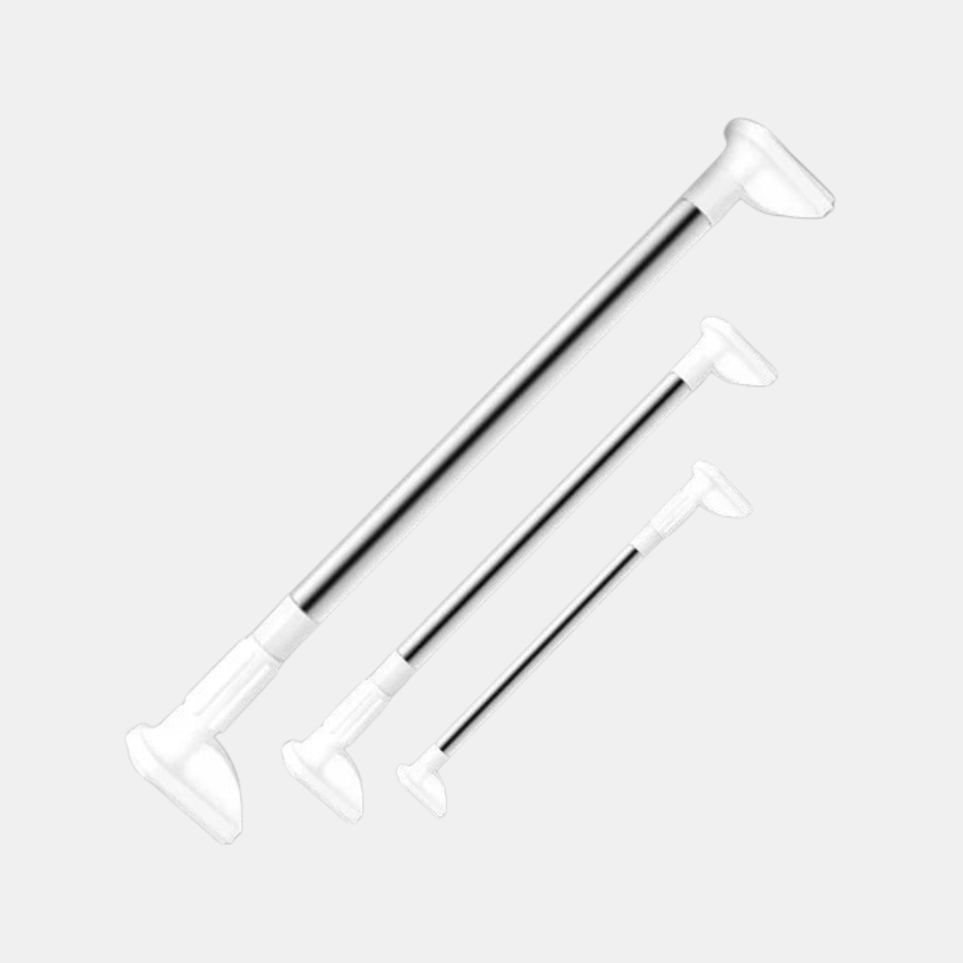 Justerbar Stang Uden Boring – Nem Opbevaringsløsning Uden Værktøj Gardinstænger og tilbehør Tech Butik