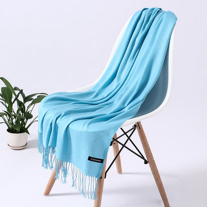 Dame Cashmere Vinterskærf – Tidløs Elegance & Luksuriøs Varme til Kolde Dage