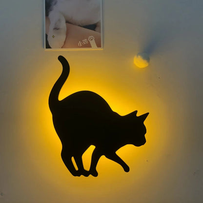 Katte Silhuet LED Sensorlampe til Hyggelig Stemningsbelysning Lamp Tech Butik Stræk