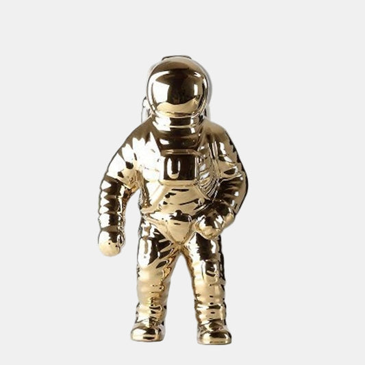 Astronaut Inspireret Dekorativ Vase til Moderne Interiør Dekoration Tech Butik Guld S