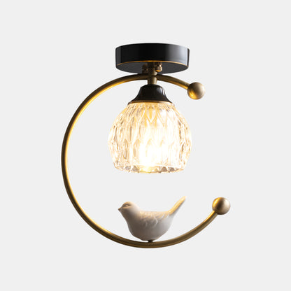 Keramisk Loftlampe med Fugledetalje og Elegante Former Loftslampe Tech Butik Default