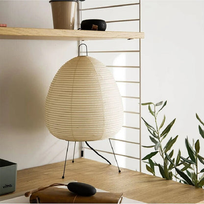 Klassisk Gulvlampe med Rispapirlook til Rolige Rum Bordlamper Tech Butik