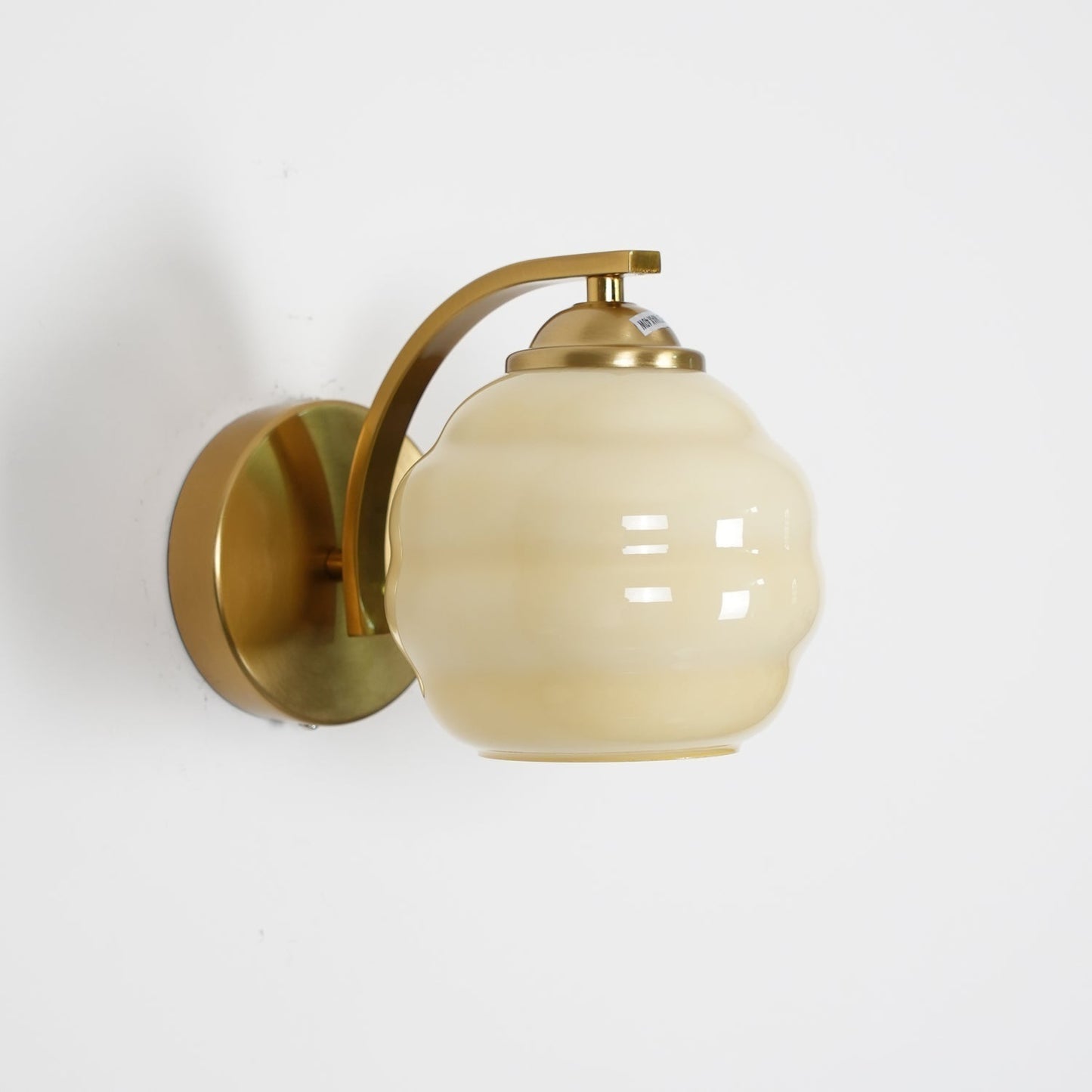 Klassisk Vintage Væglampe med Buet Glas Væglamper Tech Butik